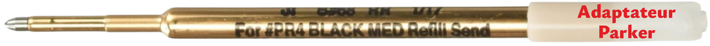 Adaptateur Parker fourni avec recharge Fisher Space Pen