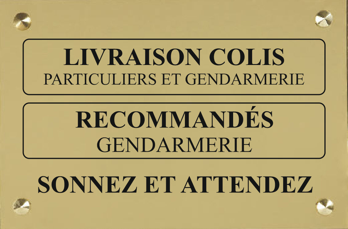 exemple plaque pour administration