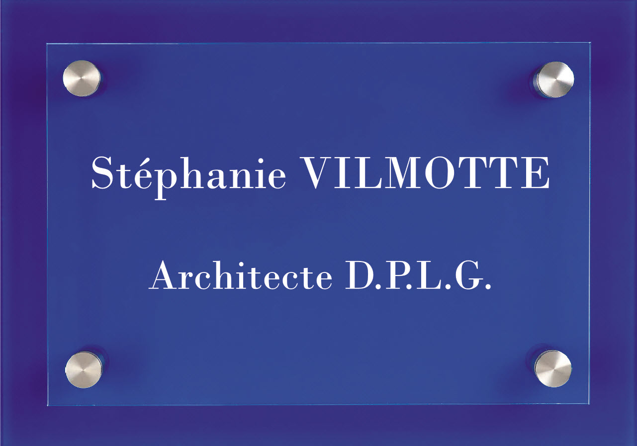 exemple plaque architecte