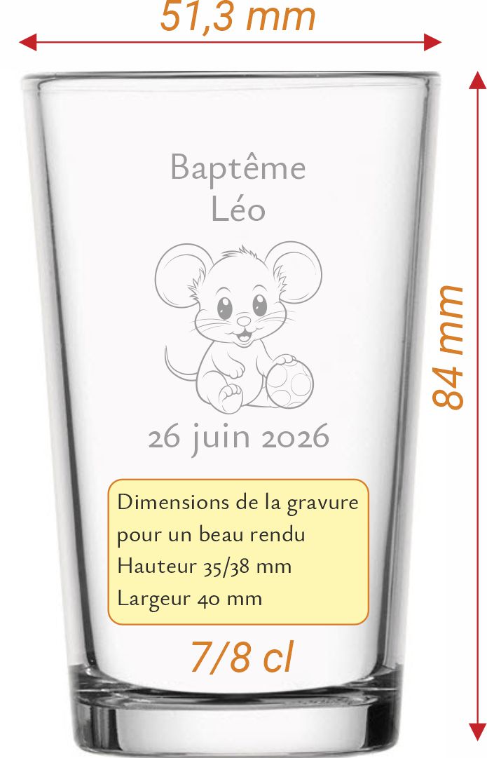 Dimensions verre Blida