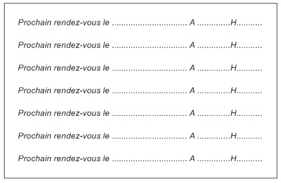 verso Cartes de visite 84 mm x 54 mm