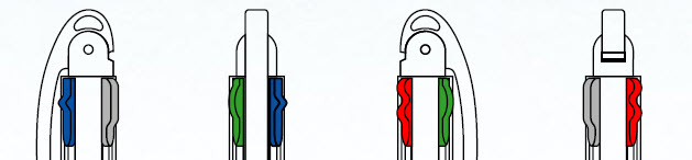 détails Tombow 4 couleurs Reporter 4 compact - bleu ciel - BC-FSRC43