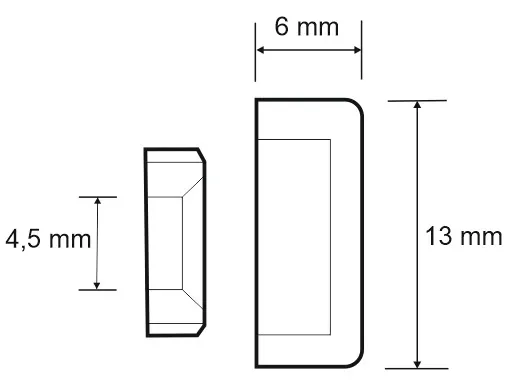 Set de 4 cache vis aluminium 13 mm