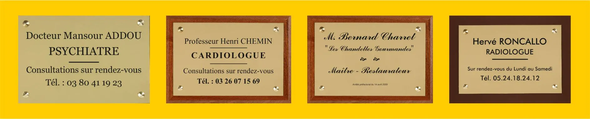 plaques laiton professionnelles