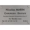 Plaque professionnelle aluminium anodisée