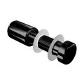 Entretoise murale inox percée - 13 mm - longueur 17 mm - noire