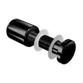 Entretoise murale inox percée - 18 mm - longueur 22 mm - noire