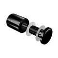 Entretoise murale inox percée - 24 mm - longueur 29 mm - noire