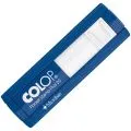 Colop pocket stamp 20 plus - 14 mm x 38 mm - 4 lignes - bleu