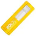 Colop pocket stamp 20 plus - 14 mm x 38 mm - 4 lignes - jaune