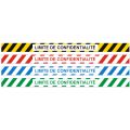 Bande adhésive limite de confidentialité pour sol