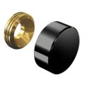 Cache vis aluminium noir 18 mm