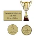 Etiquette trophee sportif