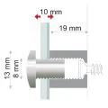 Dimensions des Entretoise fisso mixalu 13 mm