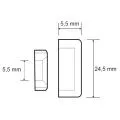 Dimensions des Cache vis inox 24 mm