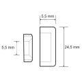 Dimensions des Cache vis inox 24 mm