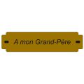 Inter funéraire - 146 mm x 35 mm - 3 lignes