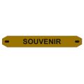 Inter funéraire - 146 mm x 21 mm - 2 lignes