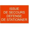 Panneau message - 400 m x 250 mm issue de secours