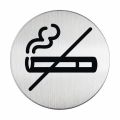 Durable - picto inox - zone non fumeurs - rond - 83 mm