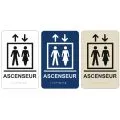 pictogramme braille et relief ascenseur