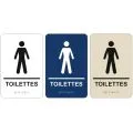 pictogramme braille et relief toilettes hommes