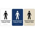 pictogramme braille et relief toilettes hommes