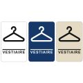 pictogramme braille et relief vestiaire