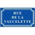 Plaque de rue émaillée standard