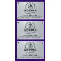 Sous plaque plexi pour plaque professionnelle 3 plaques