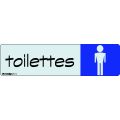 plaque autocollante intérieur durasign "toilettes hommes"