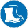 Pictogramme chaussures de sécurité obligatoire - Norme ISO7010