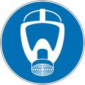 Pictogramme obligation de porter un masque respiratoire - Norme ISO7010