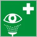 Pictogramme premiers secours - rinçage des yeux - Norme ISO7010