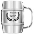 chope à bierre en inox - décor 1