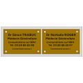 multi-plaque 2 plaques horizontal