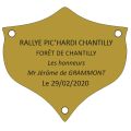 Plaque trophée 55 mm x 40 mm pour 4 à 5 lignes