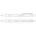 stylo bille ritter pen glance 68720 blanc - ritter pen glance - PPCASHOP