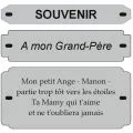 Inter Funéraire Gravé Personnalisé — 2, 3 ou 7 lignes - Plaques funéraires - PPCASHOP