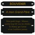 Inter Funéraire Gravé Personnalisé — 2, 3 ou 7 lignes - Plaques funéraires - PPCASHOP