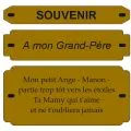 Inter Funéraire Gravé Personnalisé — 2, 3 ou 7 lignes - Plaques funéraires - PPCASHOP