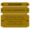 Inter Funéraire Gravé Personnalisé — 2, 3 ou 7 lignes - Plaques funéraires - PPCASHOP