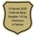 trophée de chasse en ABS-GA-or