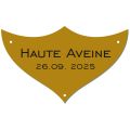 Plaque prestige en laiton pour trophee - 70 mm x 42 mm - 1,2 mm - Plaque trophée - PPCASHOP