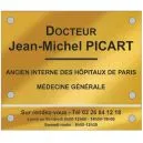 Plaque modulable professionnelle, le choix idéal pour mentionner des horaires et jours de consultations.