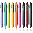 4 en 1: "Quatre stylos à bille en un" avec noir, bleu, rouge et vert fils colorés