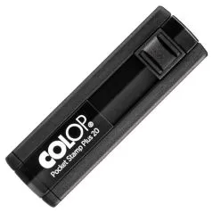 Colop pocket stamp 20 plus - 14 mm x 38 mm - 4 lignes - noir