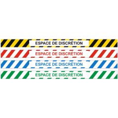 Bande adhésive espace de discrétion pour sol