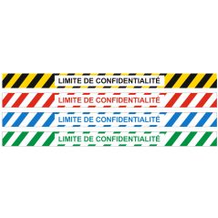 Bande adhésive limite de confidentialité pour sol
