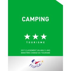 panonceau terrain de camping tourisme - 3 étoiles